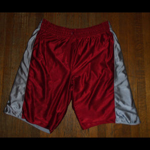 Red and Gray Men's Reversible Shorts Size Large